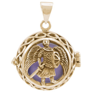 Engleklokke / Harmony ball med Ærkeenglen Michael - u/kæde