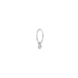 Finesse Mini Hoop Single - 18K White Gold
