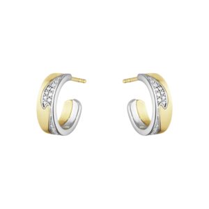 GEORG JENSEN FUSION ØRERING GULD MED BRILLANTER, LILLE