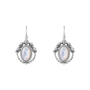 GEORG JENSEN HERITAGE 2021 ØRERINGE I SØLV MED PERLEMOR