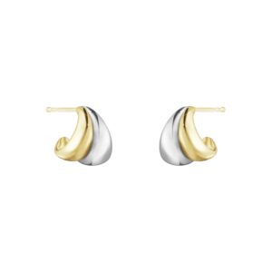 Georg Jensen Curve Ørering Lille 501A, sølv og guld