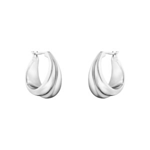 Georg Jensen Curve Øreringe 501B, Sølv