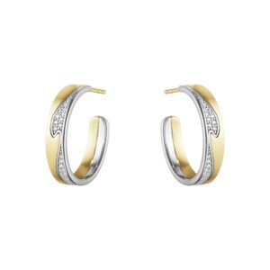 Georg Jensen Fusion Ørering Guld med brillanter, Stor