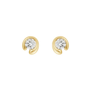 Georg Jensen Mercy Solitaire ørestiki guld med brillanter 0,20ct - 1636D