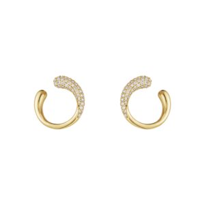Georg Jensen Mercy ørestikker i guld med brillanter