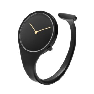 Georg Jensen Vivianna Bangle dameur i sort, 34 mm