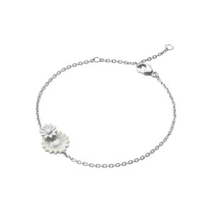 Georg Jensen x Stine Goya Daisy Marguerit armbånd, beige/hvid
