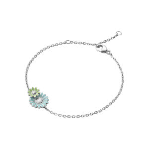 Georg Jensen x Stine Goya Daisy Marguerit armbånd, blå/grøn