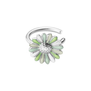 Georg Jensen x Stine Goya Daisy Marguerit ear cuff, grøn/hvid