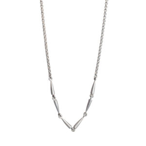 Guldsmed ø "A" halssmykke i sølv