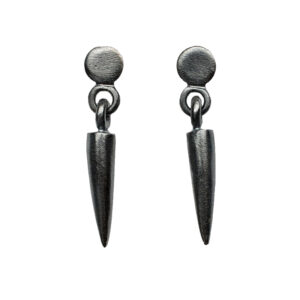 Guldsmed ø "A" ørestik i oxideret