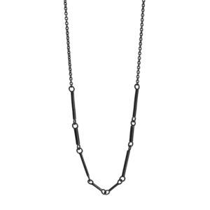 Guldsmed ø "B" Halssmykke med "pinde" i oxyderet sølv