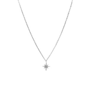 HULTQUIST Northern star halskæde i sterlingsølv