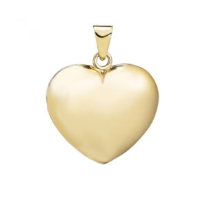 Hjerte vedhæng, 14 kt. guld 15x15 mm