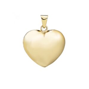 Hjerte vedhæng, 8 kt. guld 11x10 mm