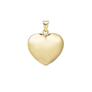 Hjerte vedhæng, 8 kt. guld 9x9 mm