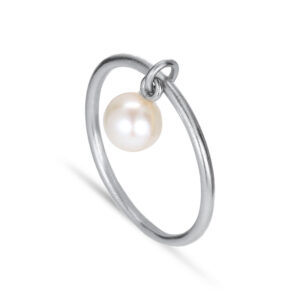 Jane Kønig ROW PEARL ring, sølv