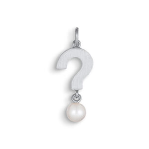 Jane Kønig ROW PEARL spørgsmåltegn vedhæng, sølv