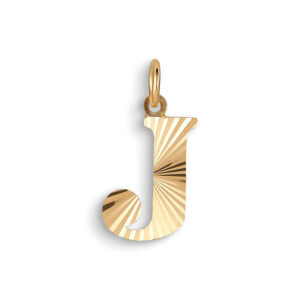 Jane Kønig Reflection Letters vedhæng, forgyldt-J