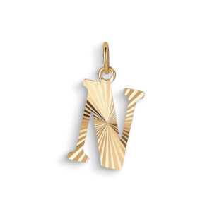 Jane Kønig Reflection Letters vedhæng, forgyldt-N