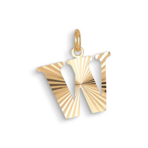 Jane Kønig Reflection Letters vedhæng, forgyldt-W