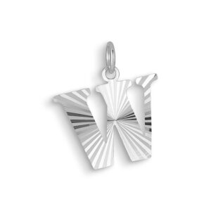 Jane Kønig Reflection Letters vedhæng, sølv-W