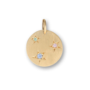 Jane Kønig Tag with Stars vedhæng, forgyldt