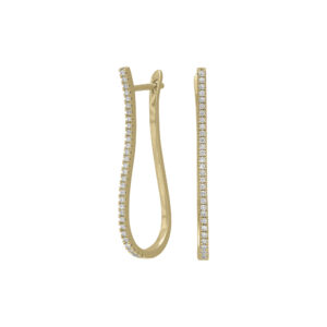 Joanli ADINANOR ørehænger i forgyldt med cz