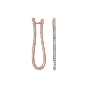 Joanli ADINANOR ørehænger i rosa med cz