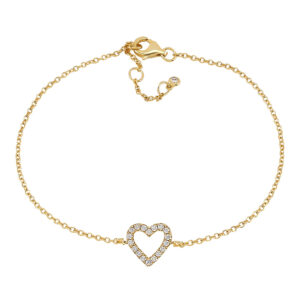 Joanli AidaNor armbånd i forgyldt med cz