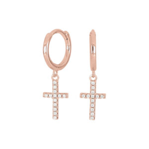 Joanli AlaineNor kors øreringe i rosaforgyldt