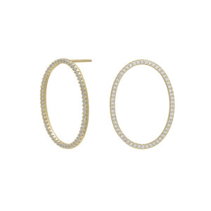 Joanli EMILYNOR ørestikker i forgyldt med cz