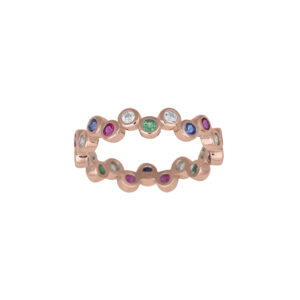 Joanli EbruNor ring i rosa med cz