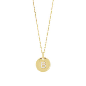 Joanli EllaNor forgyldt B halskæde, 45 cm