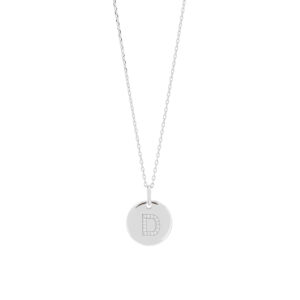 Joanli EllaNor sølv D halskæde, 45 cm