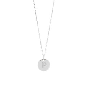 Joanli EllaNor sølv P halskæde, 45 cm