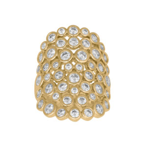 Joanli EmmyNor stor ring i forgyldt med cz