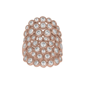 Joanli EmmyNor stor ring i rosa med cz