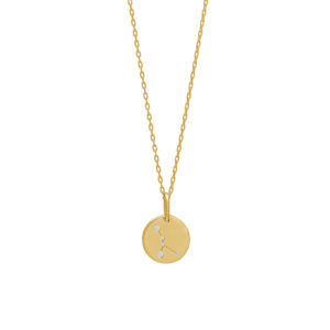 Joanli EstelNor forgyldt Krebs stjernetegn halskæde