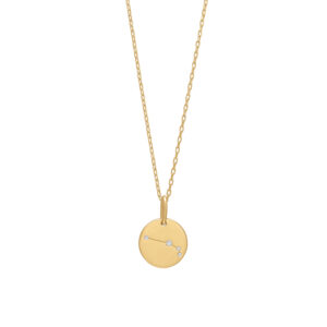 Joanli EstelNor forgyldt Vædder stjernetegn halskæde