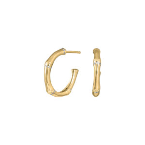 Joanli FlorinaNor bambus øreringe i forgyldt