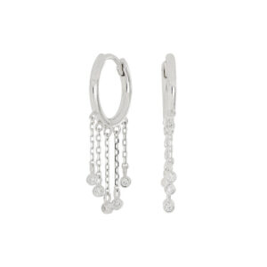 Joanli GiaNor øreringe i sølv med zirkoner