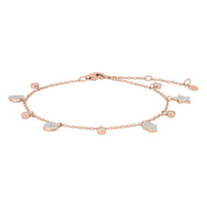 Joanli HayleyNor armbånd i rosaforgyldt med zirkoner