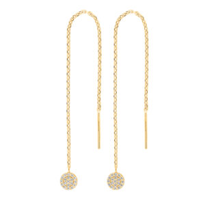 Joanli HayleyNor ørehænger i forgyldt med cirkel og kæde