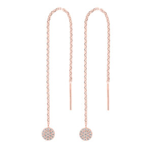 Joanli HayleyNor ørehænger i rosaforgyldt med cirkel og kæde