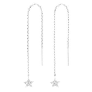Joanli HayleyNor ørehænger i sølv med stjerne og kæde