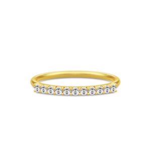 Julie Sandlau Lucia forgyldt ring med cubic zirkonia