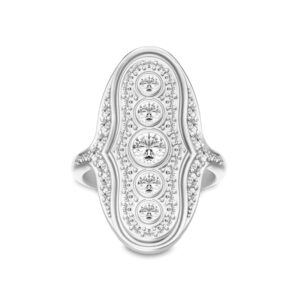 Julie Sandlau Mermaid ring i sølv med zirkoner