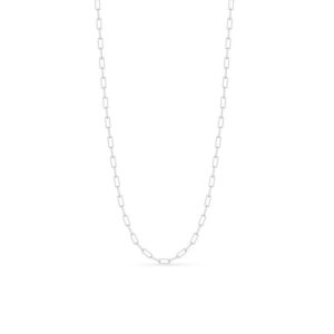 Julie Sandlau Mini Link collier i sølv, 45 cm