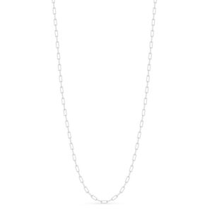 Julie Sandlau Mini Link collier i sølv, 60 cm